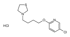 3-[4-(5-chloropyridin-2-yl)oxybutyl]-1,3-thiazolidine,hydrochloride 41287-78-9