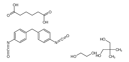 2,2-dimethylpropane-1,3-diol,ethane-1,2-diol,hexanedioic acid,1-isocyanato-4-[(4-isocyanatophenyl)methyl]benzene 72452-28-9