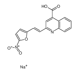 sodium,2-[(E)-2-(5-nitrofuran-2-yl)ethenyl]quinoline-4-carboxylic acid 3112-60-5