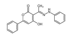 87100-59-2 4-hydroxy-6-phenyl-3-(1-(2-phenylhydrazono)ethyl)-2H-pyran-2-one