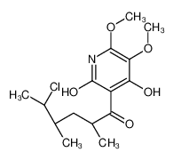 3-[(2S,4S,5S)-5-chloro-2,4-dimethylhexanoyl]-4-hydroxy-5,6-dimethoxy-1H-pyridin-2-one 119509-25-0