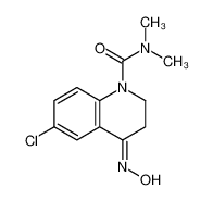 6-chloro-4-hydroxyimino-N,N-dimethyl-2,3-dihydroquinoline-1-carboxamide 81892-52-6