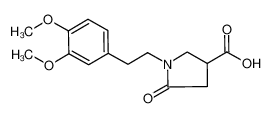 1-[2-(3,4-dimethoxyphenyl)ethyl]-5-oxopyrrolidine-3-carboxylic acid 85263-80-5