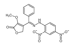 3-[(E)-N-(2,4-dinitroanilino)-C-phenylcarbonimidoyl]-4-methoxy-2H-furan-5-one 7476-70-2