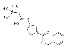 benzyl 3-[(2-methylpropan-2-yl)oxycarbonylamino]pyrrolidine-1-carboxylate 185057-49-2