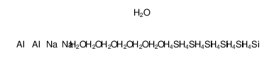 1318-95-2 structure, Al2H46Na2O7Si6