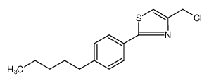 4-(CHLOROMETHYL)-2-(4-PENTYLPHENYL)-1,3-THIAZOLE 215778-81-7