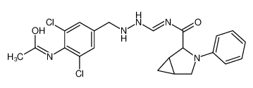 N-{(E)-[2-(4-Acetamido-3,5-dichlorobenzyl)hydrazino]methylene}-3- phenyl-3-azabicyclo[3.1.0]hexane-2-carboxamide 951328-78-2