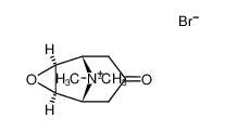 108152-90-5 6exo,7exo-epoxy-8,8-dimethyl-3-oxo-nortropanium, bromide