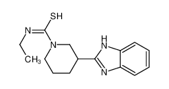 3-(1H-Benzimidazol-2-yl)-N-ethyl-1-piperidinecarbothioamide 606089-71-8