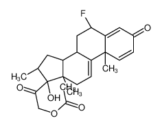 [2-[(6S,8S,10R,13S,14S,16R,17R)-6-fluoro-17-hydroxy-10,13,16-trimethyl-3-oxo-7,8,12,14,15,16-hexahydro-6H-cyclopenta[a]phenanthren-17-yl]-2-oxoethyl] acetate 19788-77-3