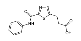 3-[5-(Anilinocarbonyl)-1,3,4-thiadiazol-2-yl]-propanoic acid 1142209-41-3