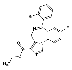 153873-99-5 spectrum, 6-(2-bromophenyl)-8-fluoro-4H-imidazo[1,5-a][1,4]benzo-diazepine-3-carboxylic acid ethyl ester