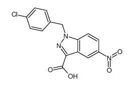 1-(4-Chlorobenzyl)-5-nitro-1H-indazole-3-carboxylic acid 354782-95-9