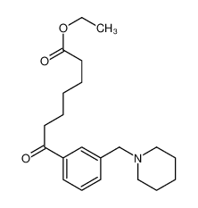 ethyl 7-oxo-7-[3-(piperidin-1-ylmethyl)phenyl]heptanoate 898793-83-4