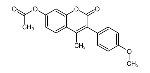 23226-88-2 spectrum, 7-acetoxy-3-(4-methoxy-phenyl)-4-methyl-coumarin