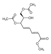 76685-80-8 spectrum, (2R,3S,4E,6E)-2-hydroxy-8-methoxy-8-oxoocta-4,6-diene-1,3-diyl diacetate