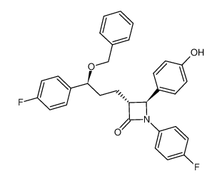 (3R,4S)-3-[(3S)-3-(benzyloxy)-3-(4-fluorophenyl)propyl]-1-(4-fluorophenyl)-4-(4-hydroxyphenyl)azetidin-2-one