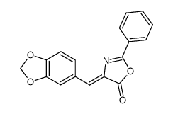 6412-89-1 spectrum, 2-PHENYL-4-PIPERONYLIDENE-2-OXAZOLIN-5-ONE