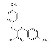 17067-32-2 spectrum, 2,2-bis[(4-methylphenyl)sulfanyl]acetic acid