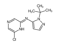 N-(2-tert-butylpyrazol-3-yl)-6-chloropyrazin-2-amine 1010086-61-9