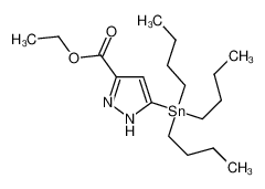 ethyl 5-tributylstannyl-1H-pyrazole-3-carboxylate 141998-85-8