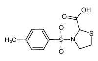 3-(4-methylphenyl)sulfonyl-1,3-thiazolidine-2-carboxylic acid 408360-05-4