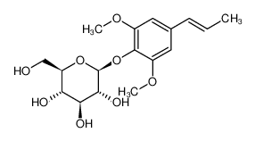 (2S,3R,4S,5S,6R)-2-(2,6-dimethoxy-4-((E)-prop-1-en-1-yl)phenoxy)-6-(hydroxymethyl)tetrahydro-2H-pyran-3,4,5-triol 645414-25-1