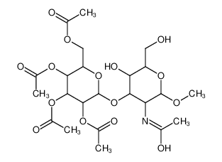 Methyl 2-acetamido-2-deoxy-3-O-(2,3,4,6-tetra-O-acetylhexopyranos yl)hexopyranoside 141342-92-9