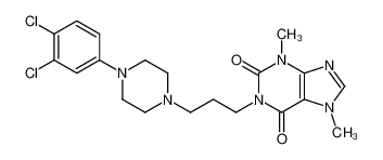 1-(3-(4-(3,4-二氯苯基)-1-哌嗪基)丙基)可可碱