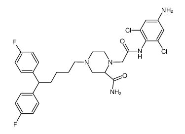 120770-34-5 structure, C30H33Cl2F2N5O2
