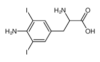 2-amino-3-(4-amino-3,5-diiodophenyl)propanoic acid 59515-83-2