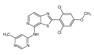 1365990-66-4 structure, C18H13Cl2N5OS