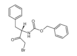 (3S)-3-(N-benzyloxycarbonylamino)-3-benzyl-2-oxo-1-bromopropane