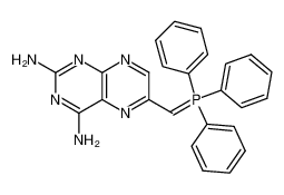 6-((triphenyl-l<sup>5</sup>-phosphanylidene)methyl)pteridine-2,4-diamine 72716-32-6