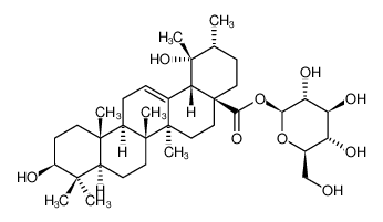 1-O-[(3β)-3,19-Dihydroxy-28-oxours-12-en-28-yl]-β-D-glucopyranose 83725-24-0