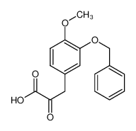 5164-91-0 3-(4-methoxy-3-phenylmethoxyphenyl)-2-oxopropanoic acid