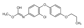 methyl N-[3-chloro-4-(4-propoxyphenoxy)phenyl]carbamate 80199-23-1