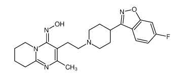 3-[2-[4-[(E)-C-(2,4-difluorophenyl)-N-hydroxycarbonimidoyl]piperidin-1-yl]ethyl]-2-methyl-6,7,8,9-tetrahydropyrido[1,2-a]pyrimidin-4-one 691007-09-7