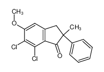 2-methyl-2-phenyl-5-methoxy-6,7-dichloro-1-indanone