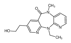 11-ethyl-8-(2-hydroxyethyl)-5-methyldipyrido[2,3-d:2',3'-h][1,4]diazepin-6-one 211750-50-4