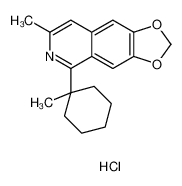 7-methyl-5-(1-methylcyclohexyl)-[1,3]dioxolo[4,5-g]isoquinoline,hydrochloride