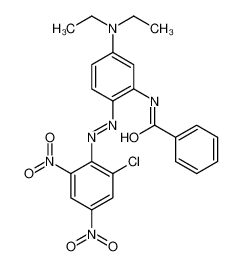 N-[2-[(2-chloro-4,6-dinitrophenyl)diazenyl]-5-(diethylamino)phenyl]benzamide 72906-16-2