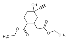 120251-76-5 ethyl (+/-)-2-ethoxycarbonyl-5-ethynyl-5-hydroxycyclohex-1-enylacetate