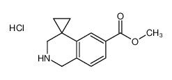 methyl spiro[2,3-dihydro-1H-isoquinoline-4,1'-cyclopropane]-6-carboxylate,hydrochloride