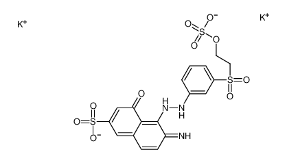 dipotassium,6-imino-4-oxo-5-[2-[3-(2-sulfonatooxyethylsulfonyl)phenyl]hydrazinyl]naphthalene-2-sulfonate 97925-90-1