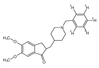 5,6-dimethoxy-2-((1-((phenyl-d5)methyl)piperidin-4-yl)methyl)-2,3-dihydro-1H-inden-1-one 1128086-25-8