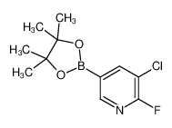 3-chloro-2-fluoro-5-(4,4,5,5-tetramethyl-1,3,2-dioxaborolan-2-yl)pyridine 1220219-73-7