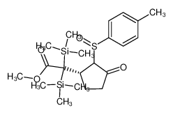 96999-69-8 [(R)-3-Oxo-2-(toluene-4-sulfinyl)-cyclopentyl]-bis-trimethylsilanyl-acetic acid methyl ester