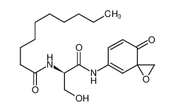 N-[(2R)-3-hydroxy-1-oxo-1-[(4-oxo-1-oxaspiro[2.5]octa-5,7-dien-7-yl)amino]propan-2-yl]decanamide 282108-77-4